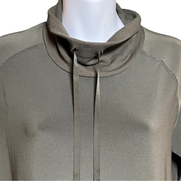 Sympli Olive Green Cowl Neck Jersey Tunic - Picture 2 of 7